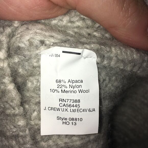 J Crew XXS angora and merino wool blend gray sweater - Picture 4 of 4